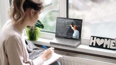 仁宝移动办公室可以比传统笔记本电脑占用更少的桌面空间。(图片来源:仁宝)