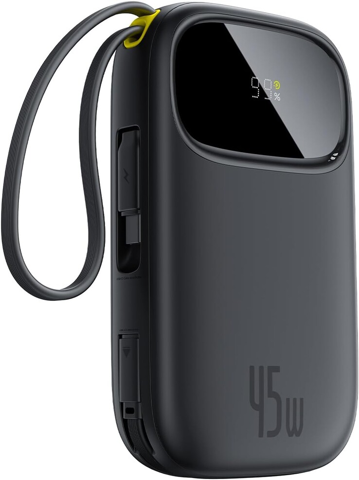 Baseus Qpow3 45W 20000mAh 移动电源。(图片来源：Baseus）