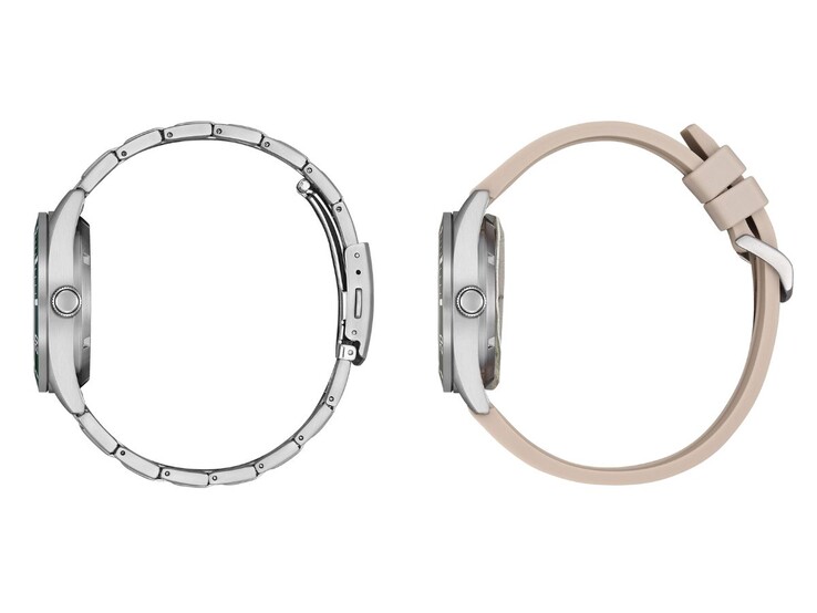 Citizen NJ022 手表采用金属或聚氨酯表带。(图片来源：西铁城，已编辑）