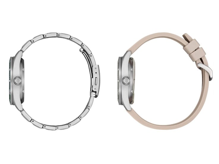 Citizen NJ022 手表采用金属或聚氨酯表带。(图片来源：西铁城，已编辑）