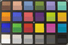 ColorChecker Passport: The lower half of each area of colour displays the reference colour