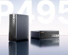 图中展示的是 minisforum MS-S1 迷你电脑，其体积仅为 3.5 升，搭载了 Gorgon Halo APU 中的顶级型号。 