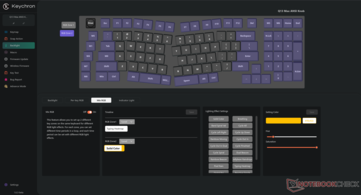 Keychron Launcher RGB 区域自定义选项。 