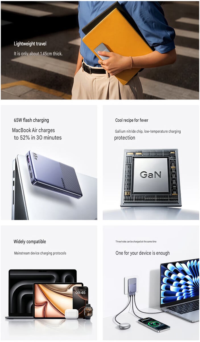 Nexode Air 65W Slim 的主要亮点（机器翻译）