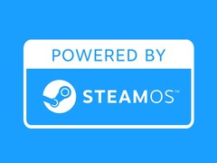 开箱即可运行 SteamOS 的设备将带有 Powered by SteamOS 徽标。(图片来源：Valve阀门