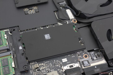 SSD2 "和 "SSD3 "PCIe5 SSD 插槽位于散热器下方