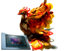 小凤凰处理器与Radeon 740M iGPU(图片来源:Deviantart上的maga-01 + Notebookcheck)。