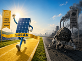 2026年5月，太阳能占美国电力供应的12.8%，而煤炭占12.2%。