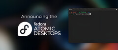 Fedora Linux 的四种不同版本现在以 &quot;Fedora Atomic Desktops &quot;的名称组合在一起（图片：Fedora Magazine）。