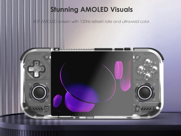 Retroid Pocket Nova 配备了一块 120Hz 的 4:3 AMOLED 显示屏。
