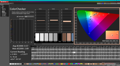 校准后的ColorChecker