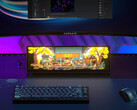在主显示器下方使用的 Corsair Xeneon Edge。(图片来源：海盗船）