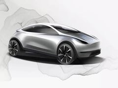 Model 2 最初的平台设计预告。(图片来源：特斯拉）