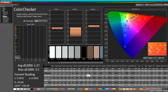 校准后的ColorChecker