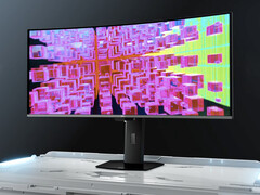 微星 MPG 341CQR 采用全新第 5 代 QD-OLED 面板，10% 的面板亮度（10% APL）可达到 500 尼特。(图片来源：微星）