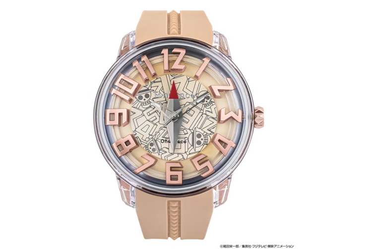 Tendence One Piece Log Pose TY023009-P 腕表,配备穹顶形表镜和可转动的中央指针。