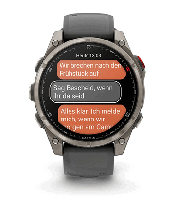 卫星通信还可用于书写更琐碎的信息。(图片来源：Garmin）