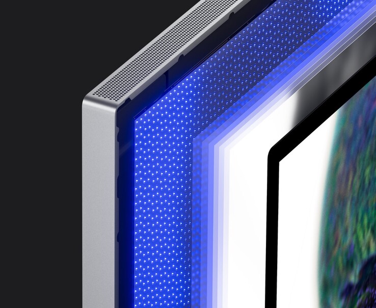 Studio Display XDR 采用迷你 LED 背光，有 2 304 个调光区。