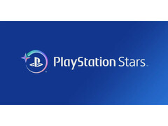 索尼 PlayStation Stars 忠诚度计划的宣传图片，蓝色背景上显示徽标。(图片来源：索尼）