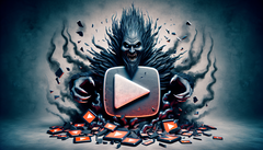 作为邪恶实体的 YouTube(使用 DALL-E 3 生成)