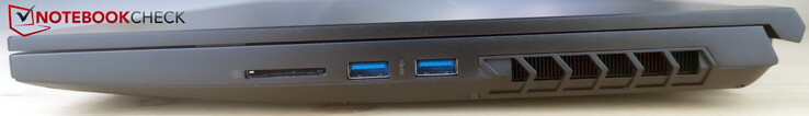 右：2个USB-A 3.2 Gen1，SD读卡器