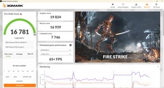 3DMarkFire Strike 在电池模式下