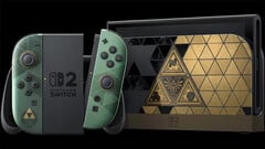 图中所示为限量版《塞尔达传说:时之笛》Switch 2游戏主机