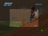 在 Anbernic RG35XX H 上运行 Halo Combat Evolved 在线多人模式，进行一场 23 人的 Blood Gulch 对战。