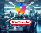 Office 界面中可见微软 Copilot 和任天堂的标志