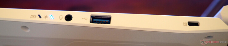 右侧线路输入/输出、USB-A 3.2、肯辛顿锁