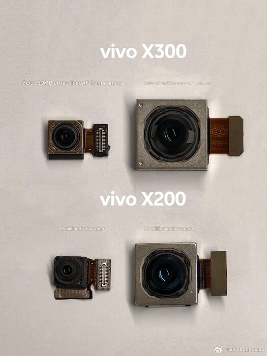 vivo X300 系列将受益于更大的前置摄像头