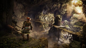 一张展示《GreedFall》游戏场景的图片。