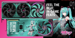 华硕 RTX 5080 ROG Astral 初音未来版：它会唱线圈呜呜曲吗？（图片来源：Videocardz.com）