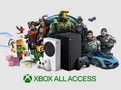带有 Xbox 游戏机的 Xbox All Access 横幅