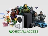 带有 Xbox 游戏机的 Xbox All Access 横幅