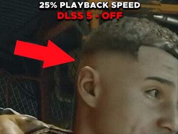 原版 DLSS 关闭镜头中带有头发纹理的相同 Starfield 角色。