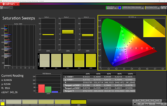 CalMAN 饱和度（配置文件：默认）