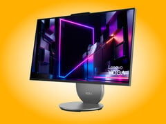 Yoga AIO 27IPH11 采用月光灰配色。