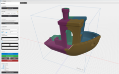 用于小型打印机的免费 3D 打印工具 3D 切片机,展示 Benchy