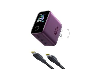Baseus PicoGo Pro AH22 的包装盒内附带一条 USB-C 数据线