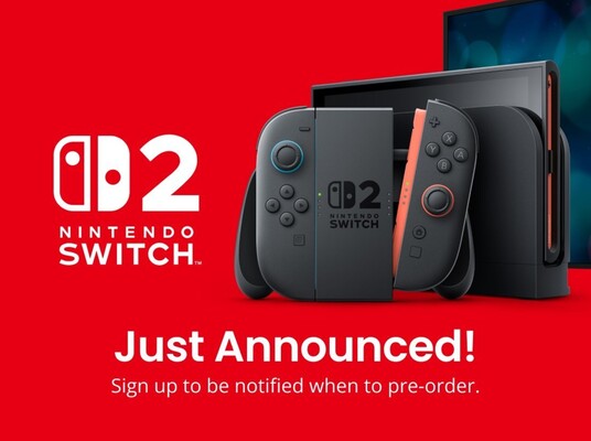 GameStop Switch 2 预购横幅（图片来源：GameStop）