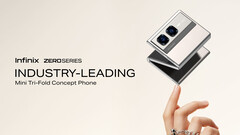Zero 系列迷你三折手机。(图片来源：Infinix）