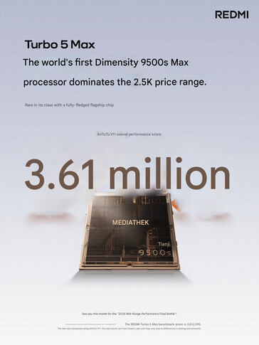 预告中的手机安兔兔 v11 基准跑分（图片来源：Xiaomi）