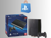 PS3 游戏机上方的 PlayStation 商店标志（图片来源：PlayStation 博客，有删改）