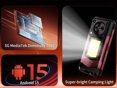 Oukitel WP56 规格：Dimenty 7050 处理器、Android 15 和露营灯（图片来源：Oukitel；已裁剪）