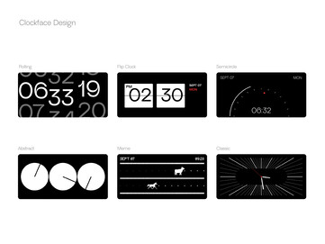 有不同的钟面可供选择。