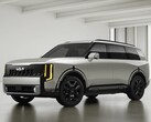 图中所示为2027款起亚Telluride,配色为象牙银