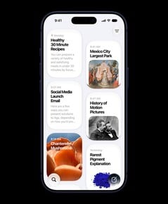 “Siri”应用会显示以往的对话记录。