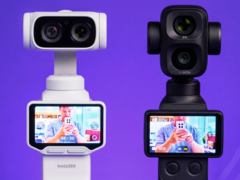 Insta360 Luna Ultra 旁边的 DJI Osmo Pocket 4P。