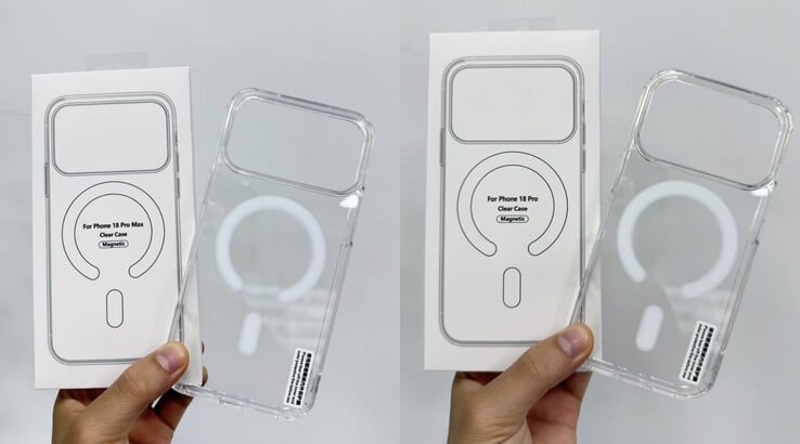 泄露的 iPhone 18、iPhone 18 Pro 和 iPhone 18 Pro Max 保护壳--Pro 机型可能比前代机型略厚。 